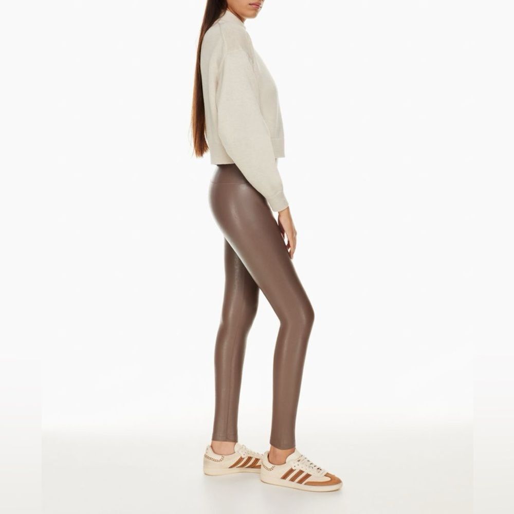 Aritzia Wilfred Free Daria Faux Leather Legging Pants sz M PW1